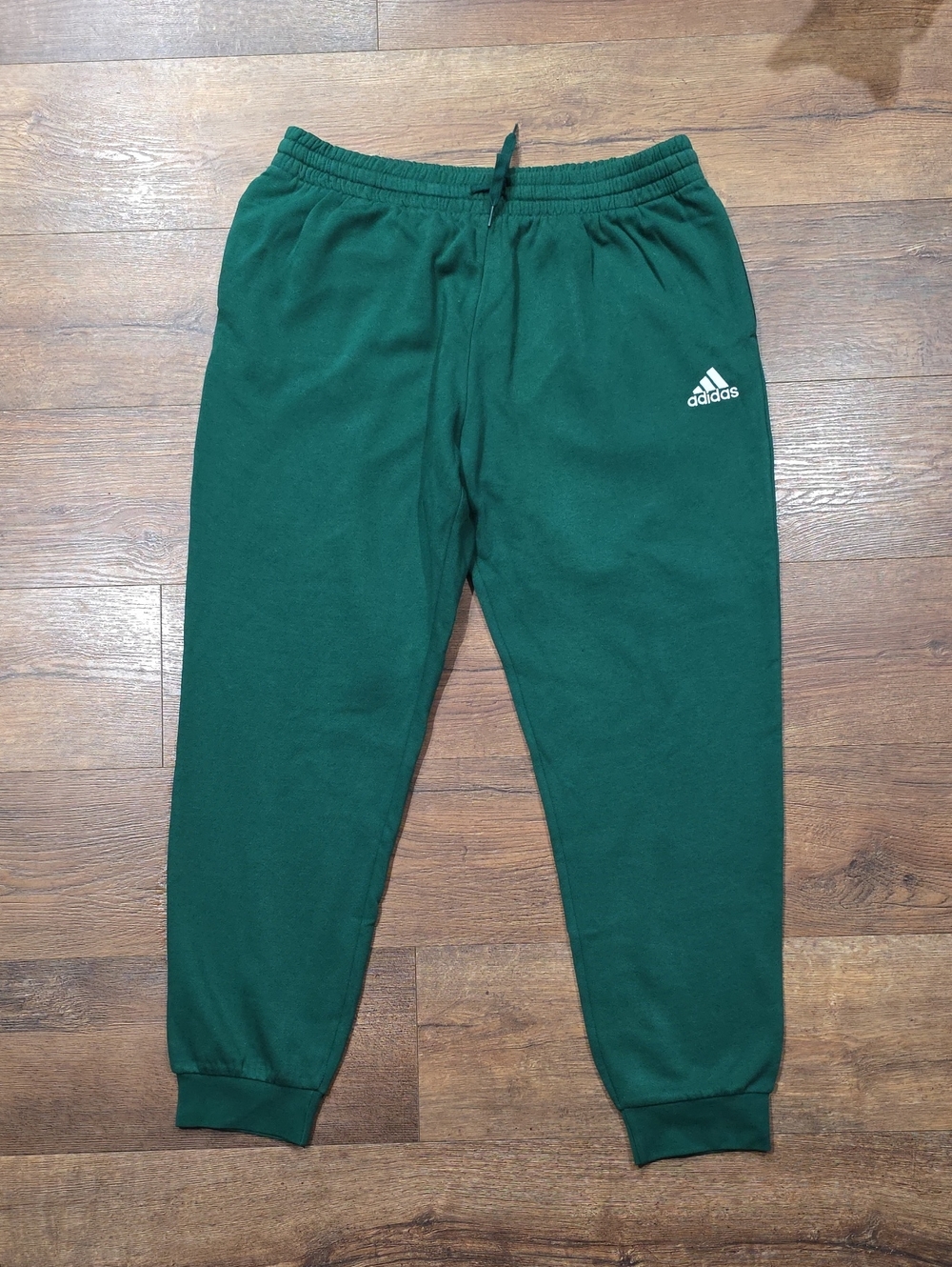 Adidas Forest Green Joggers with White Logo